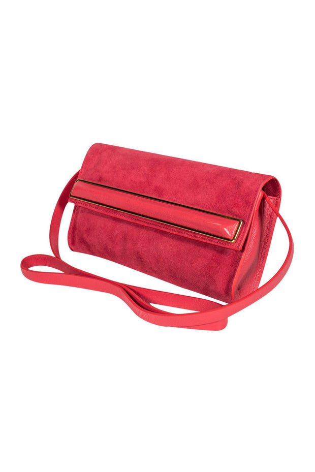 Current Boutique-Halston Heritage - Red Suede Convertible Crossbody