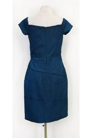 Current Boutique-Halston Heritage - Teal Cap Sleeve Dress Sz 6