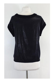 Current Boutique-Haute Hippie - Black Sequin Knit Top Sz XS