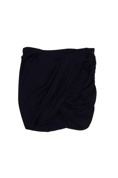 Current Boutique-Haute Hippie - Black Silk Tulip Skirt Sz S