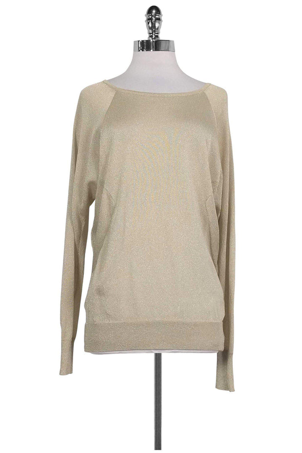 Current Boutique-Haute Hippie - Gold Sparkle Sweater Sz XS/S