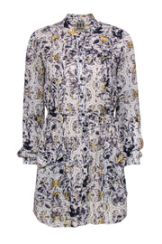 Current Boutique-Haute Hippie - White Floral Print Dress Sz XS