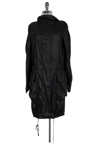 Current Boutique-Helmut Lang - Black Anorak Jacket Sz P