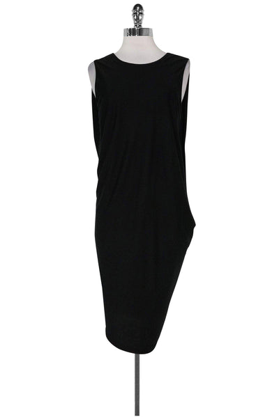 Current Boutique-Helmut Lang - Black Draped Dress Sz S