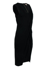 Current Boutique-Helmut Lang - Black Draped Maxi Shift Dress Sz L