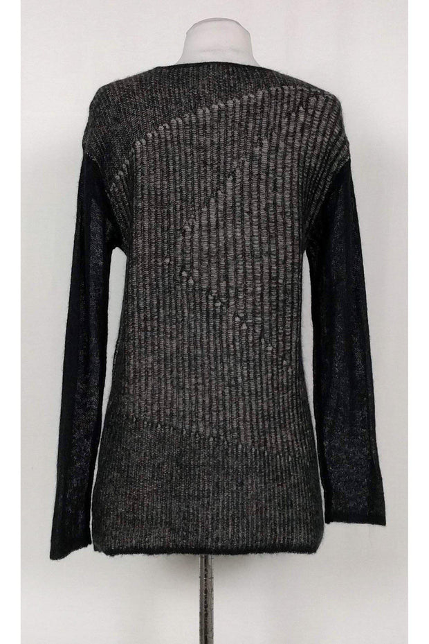 Current Boutique-Helmut Lang - Black & Grey Knit Sweater Sz S
