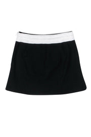 Current Boutique-Helmut Lang - Black Miniskirt w/ Contrast Trim Sz 0