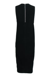 Current Boutique-Helmut Lang - Black Textured Maxi Dress w/ Front Slit Sz 4