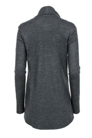 Current Boutique-Helmut Lang - Grey Wool Side Zippered Sweater Sz M