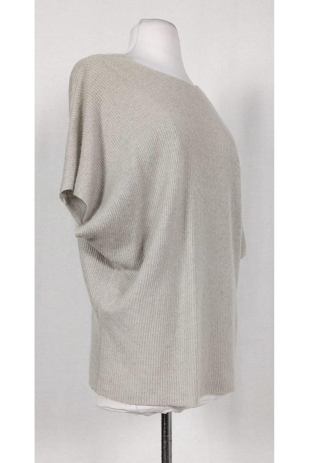 Current Boutique-Helmut Lang - Light Grey V-Back Sweater Sz XS