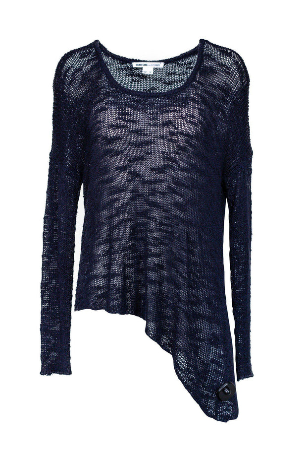 Current Boutique-Helmut Lang - Navy Blue Knitted Sweater Sz M