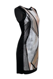 Current Boutique-Helmut Lang - Pastel Charcoal Sketch Print Dress Sz M