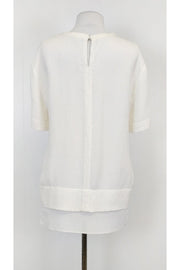 Current Boutique-Helmut Lang - White Textured Top Sz M