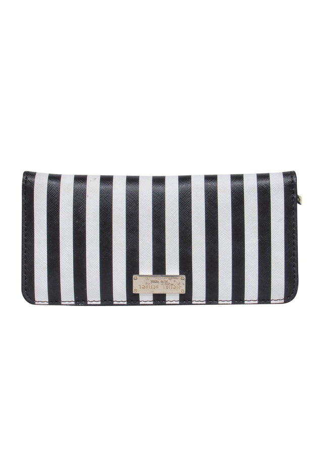 Fendi, Bags, Fendi Vintage Blackbrown Striped Flipover Snap Crossbody Bag