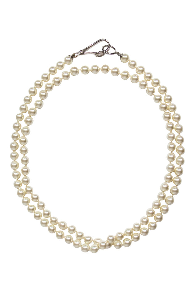 Current Boutique-Henri Bendel - Faux Pearl Long Necklace