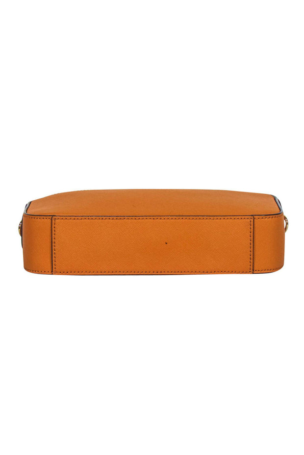 Current Boutique-Henri Bendel - Orange Leather Structured Crossbody