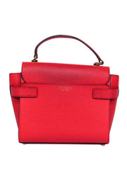 Current Boutique-Henri Bendel - Red Textured Leather Mini Convertible Satchel