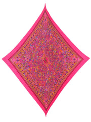 Current Boutique-Hermes - Pink Multi Plisse 90cm Silk Twill Scarf