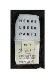 Current Boutique-Herve Leger - Black Ribbed Pants Sz S