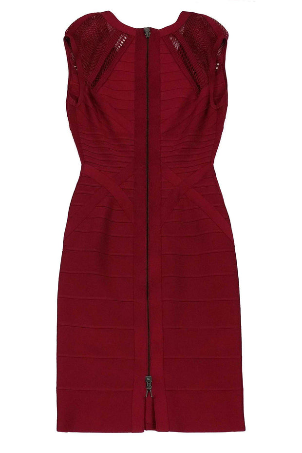 Current Boutique-Herve Leger - Red Bandage Dress Sz M