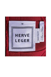 Current Boutique-Herve Leger - Red Bandage Dress Sz M