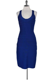 Current Boutique-Herve Leger - Royal Blue Bandage Dress Sz L
