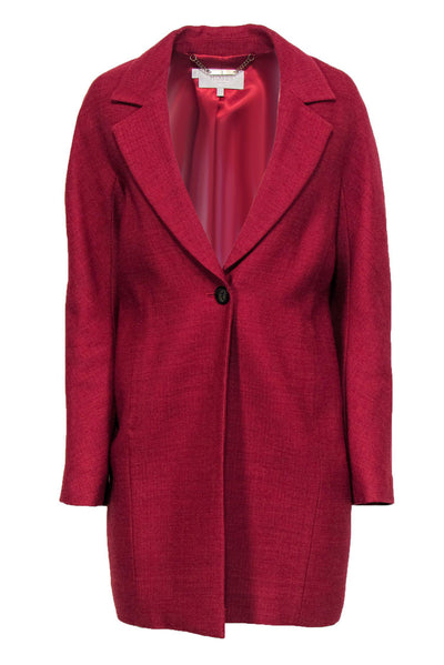 Current Boutique-Hobbs - Dark Red Wool Trench Coat Sz 4