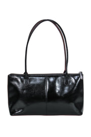 Current Boutique-Hobo International - Black Shiny Leather Square Shoulder Bag