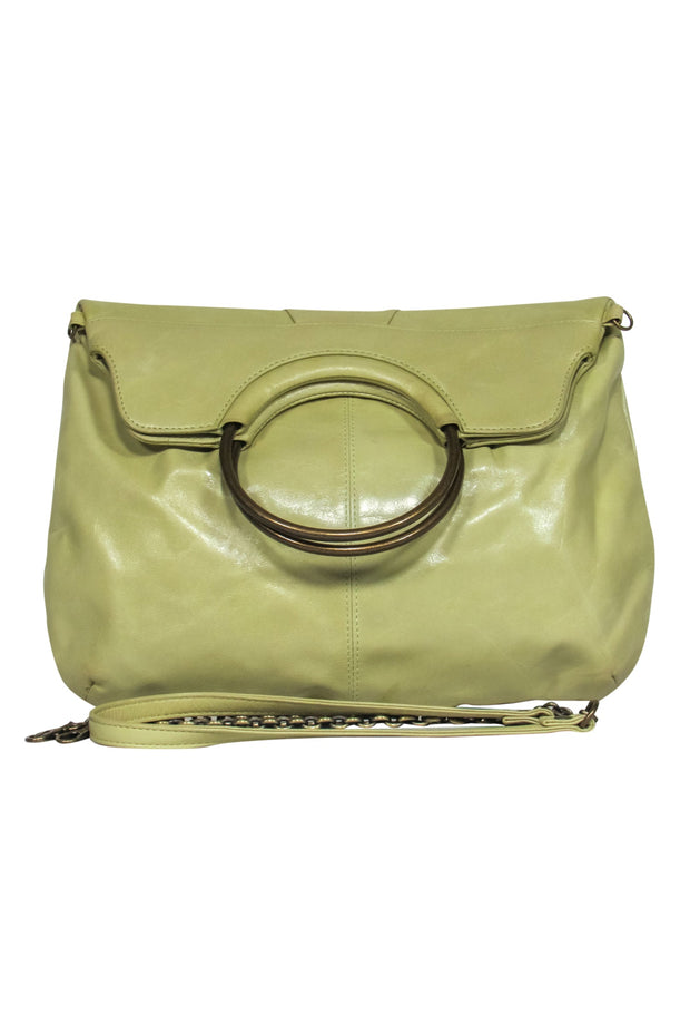 Current Boutique-Hobo International - Pale Green Leather Convertible Chain Crossbody w/ Ring Handles