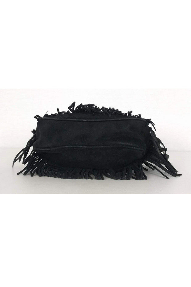 Yves Saint Laurent Black Suede Fringe Bag at 1stDibs | suede fringe handbag,  ysl fringe bag, saint laurent fringe bag