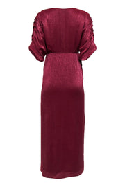 Current Boutique-House of Harlow 1960 x Revolve - Red Shimmer Puff Sleeve Gown Sz XXS