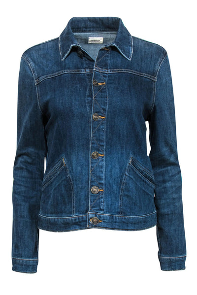 Current Boutique-Hudson - Dark Wash Button-Up Denim Jacket Sz M