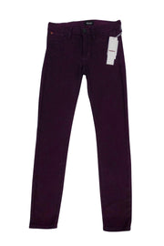 Current Boutique-Hudson - Purple Nico Super Mid Rise Skinny Jeans Sz 25