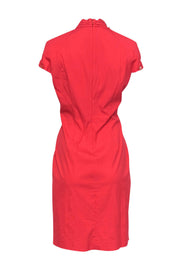 Current Boutique-Hugo Boss - Coral Gathered Waist Dress w/ Cap Sleeves Sz 14