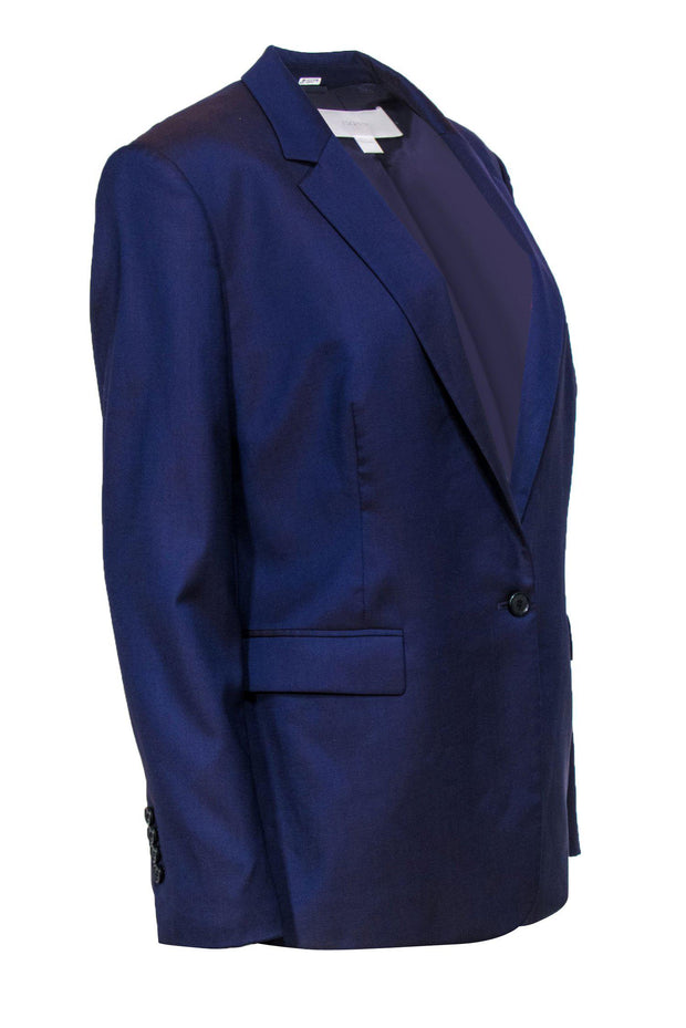 Current Boutique-Hugo Boss - Purple Two-Tone Wool Blazer Sz 10