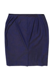 Current Boutique-Hugo Boss - Purple Two-Tone Wool Pencil Skirt Sz 10