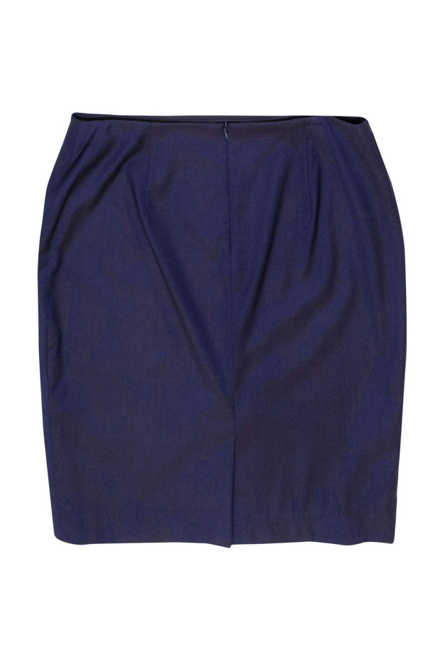 Current Boutique-Hugo Boss - Purple Two-Tone Wool Pencil Skirt Sz 10