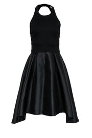 Current Boutique-Hutch - Black Open Back Sleeveless High-Low Evening Dress Sz 8