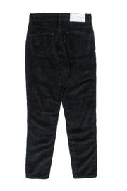 Current Boutique-IRO - Black Corduroy High Waisted Skinny Leg Pants Sz 25