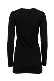 Current Boutique-IRO - Black Long Sleeve Ribbed Wool Sweater Dress Sz S