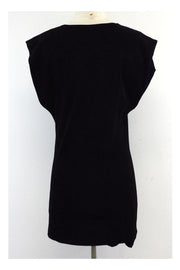Current Boutique-IRO - Black Suede Shift Dress Sz XS