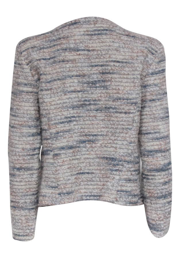 Current Boutique-IRO - Grey & Multi-Color Boucle-Tweed Blazer w/ Metallic Accent Sz 14