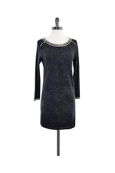 Current Boutique-IRO - Grey & White Sweatshirt Dress Sz 2