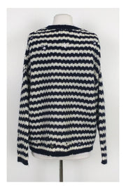 Current Boutique-IRO - White & Navy Striped Sweater Sz XS