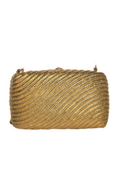 Current Boutique-I. Magnin & Co. - Gold Structured Textured Chain Crossbody