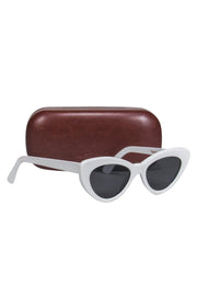 Current Boutique-Illesteva - White Cat Eye Sunglasses