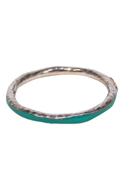 Current Boutique-Ippolita - Sterling Silver & Teal Textured Bangle