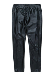 Current Boutique-Isabel Marant - Black Faux Leather Skinny Pants Sz 6