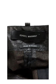 Current Boutique-Isabel Marant - Black Leather Pants Sz 2