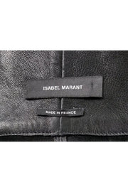 Current Boutique-Isabel Marant - Black Leather Wrap Skirt Sz 6